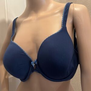 Body by Victoria perfect coverage lined navy blue 36DD